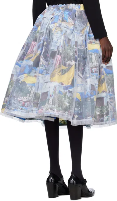 Comme Des Garçons Patterned Skirt In Multi