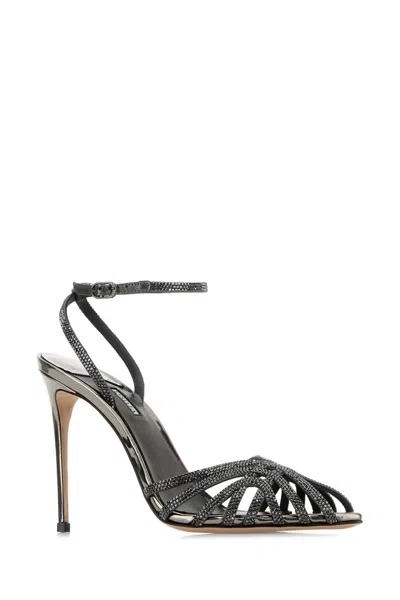 Le Silla Embellished Leather Embrace Sandals