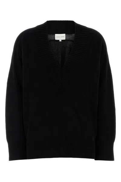 Loulou Studio Loulou Black Cashmere Oversize Sage Sweater