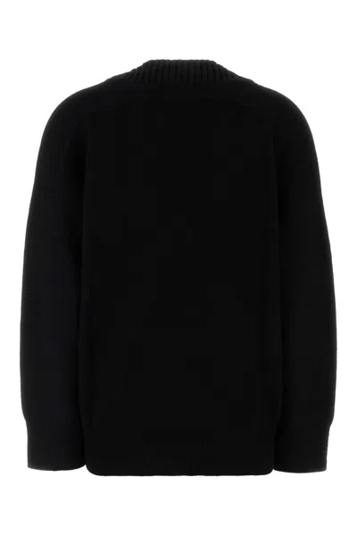 Loulou Studio Loulou Black Cashmere Oversize Sage Sweater