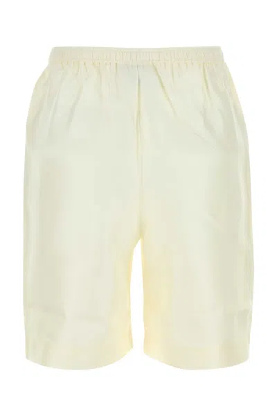 Loulou Studio Loulou Ivory Silk Zinnia Bermuda Shorts