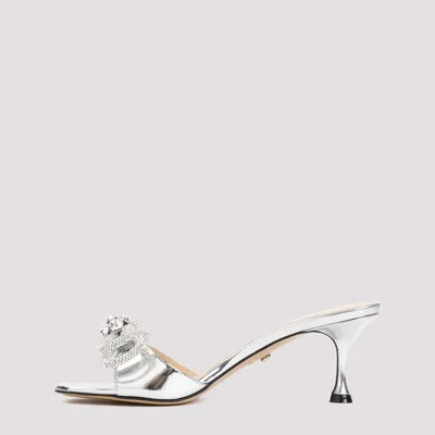Mach&mach Bow-detail Metallic Mules