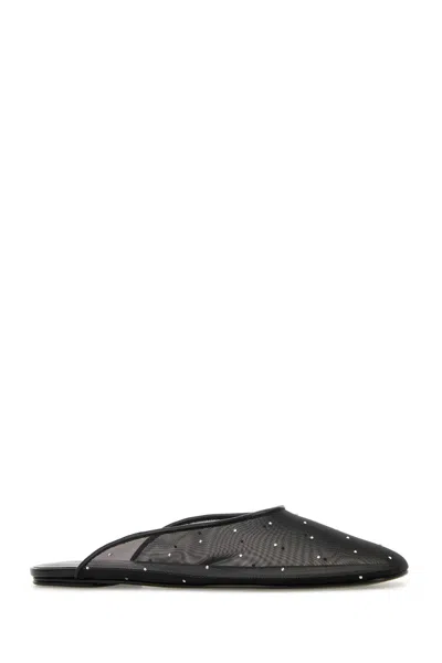 Magda Butrym Black Mesh Mule In Black