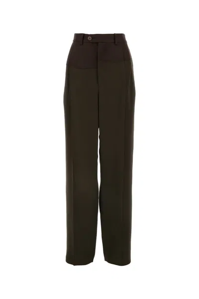 Magliano Pantalone Dalla Gamba Ampia In Misto Viscosa Marrone Donna