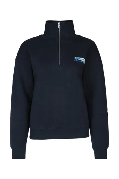 Maison Kitsuné Navy Flash Fox Sweatshirt