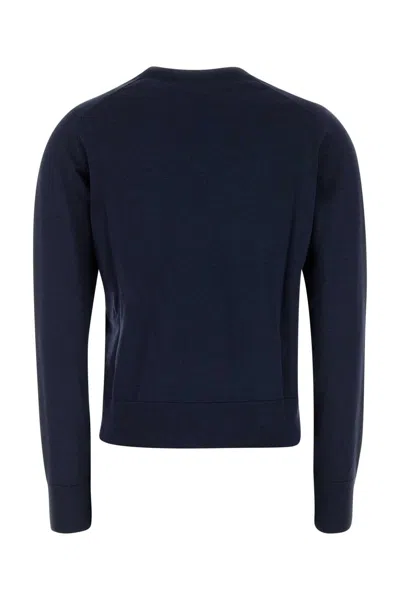 Maison Kitsuné Navy Blue Wool Sweater