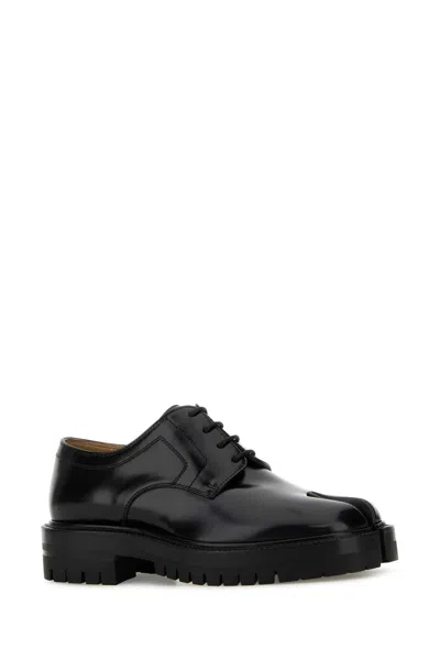 Maison Margiela Chunky Sole Lace-up Shoes With Glossy Finish
