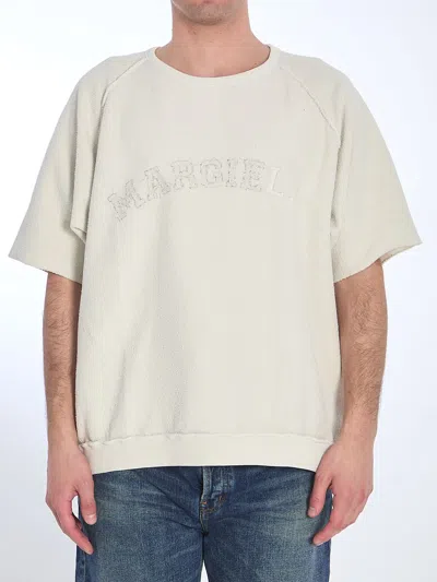 Maison Margiela Ivory Cotton Oversize T-shirt