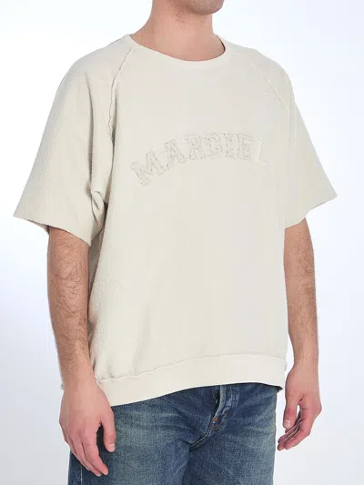 Maison Margiela Ivory Cotton Oversize T-shirt