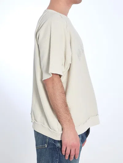 Maison Margiela Ivory Cotton Oversize T-shirt