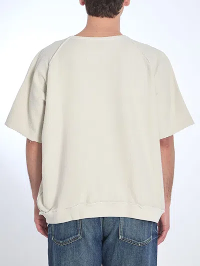 Maison Margiela Ivory Cotton Oversize T-shirt