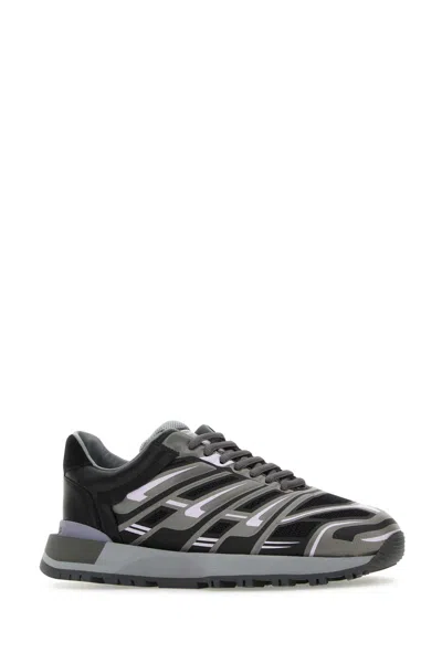 Maison Margiela Multicolor Mesh And Rubber 50-50 Sneakers