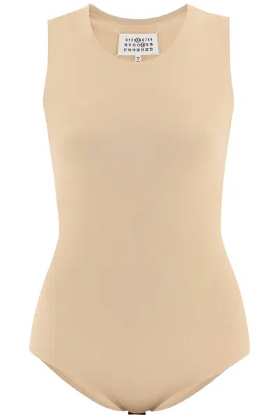 Maison Margiela Woman Skin Pink Stretch Viscose Bodysuit