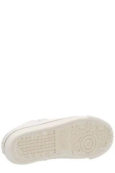 Maison Margiela Baskets Evolution Low Top En Cuir Blanc