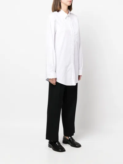 Maison Margiela Oversize Cotton Poplin Long Shirt