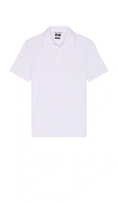 Faherty Short Sleeve Movement Pique Polo In White