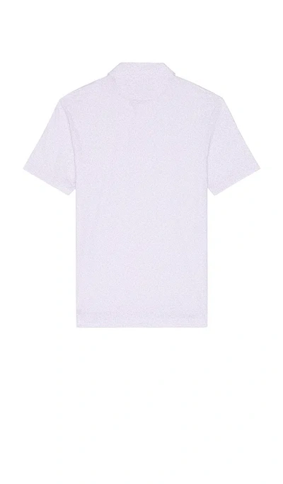 Faherty Short Sleeve Movement Pique Polo In White