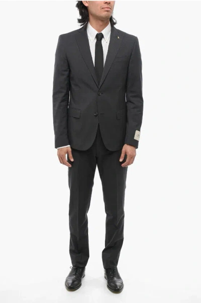 Corneliani Cc Collection Virgin Wool Reset Suit With Flap Pockets