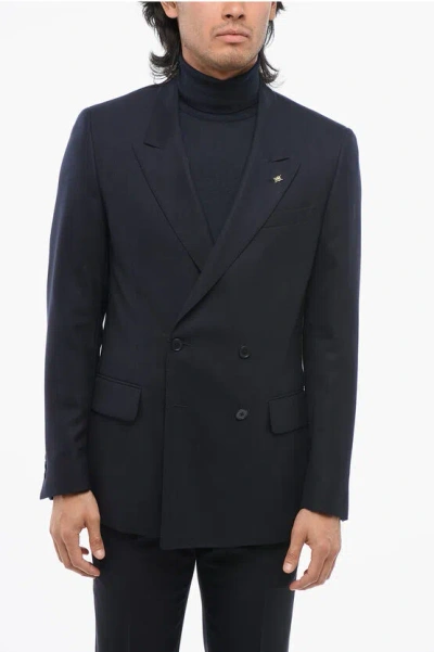 Corneliani Cc Collection Unlined Reset Double-breasted Blazer