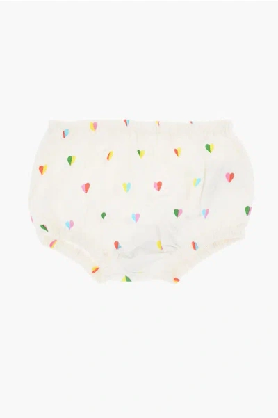 Stella Mccartney Lightweight Cotton Bloomer With All-over Heart Print