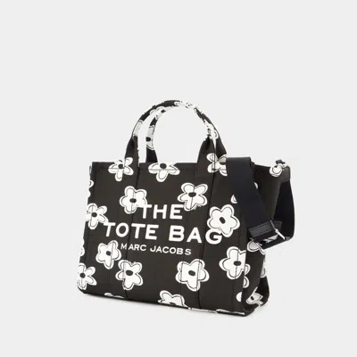 Marc Jacobs Daisy Print Canvas Medium Tote Bag With Adjustable Strap