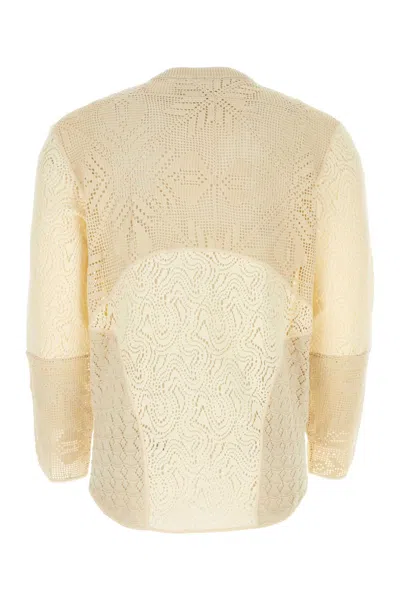 Marine Serre Two-tone Crochet Oversize Sweater