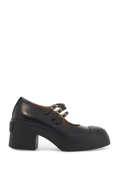 Marni Black T-bar Mary Jane Pablo Heels