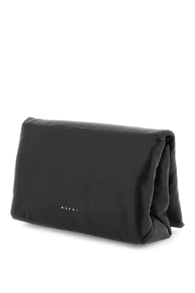 Marni Black Leather Shoulder Bag