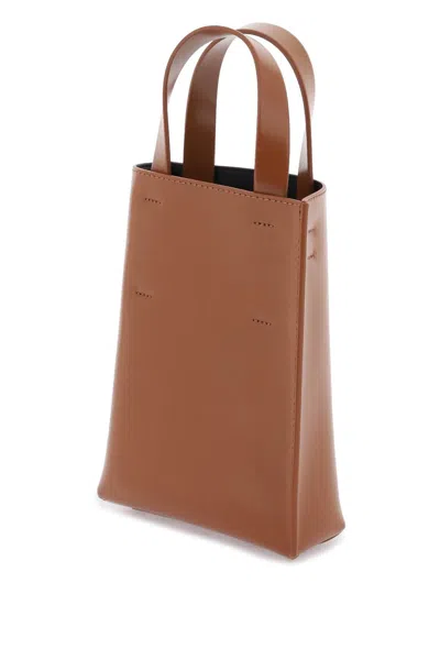 Marni Nano Museo Tote Bag In Brown