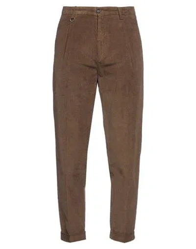 Paolo Pecora Man Pants Camel Size 38 Viscose, Wool, Polyamide, Elastane