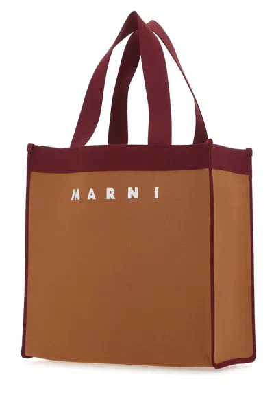 Marni Knitted Logo Tote With Long Handles