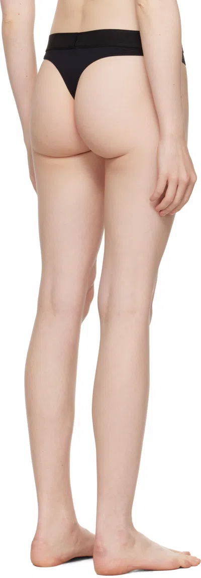 Tom Ford Modal Signature Thong Briefs In Black