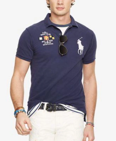 Polo Ralph Lauren Men&#039;s Classic-fit Nautical Polo In Navy