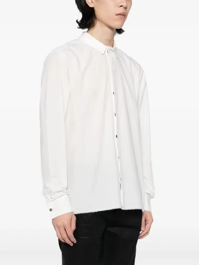 Label Under Construction Concealed-button Shirt In White