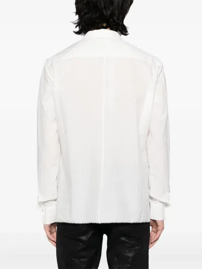 Label Under Construction Concealed-button Shirt In White