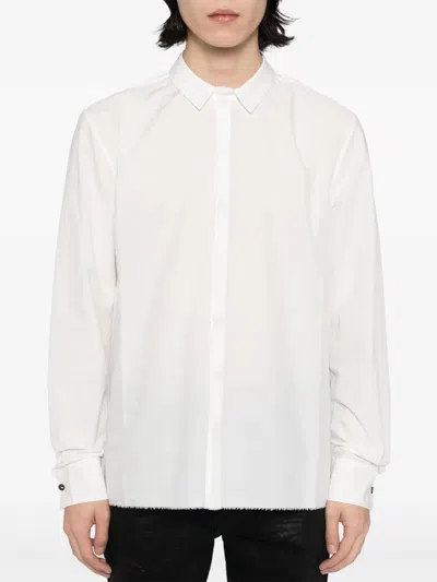 Label Under Construction Concealed-button Shirt In White