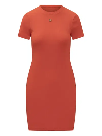 Givenchy 4g Midi Dress In Orange