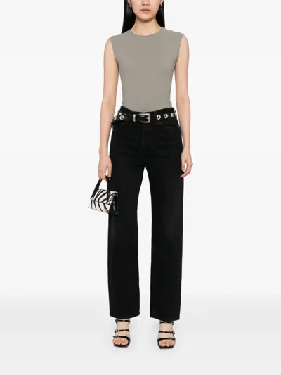 Agolde Aura Bodysuit In Gray