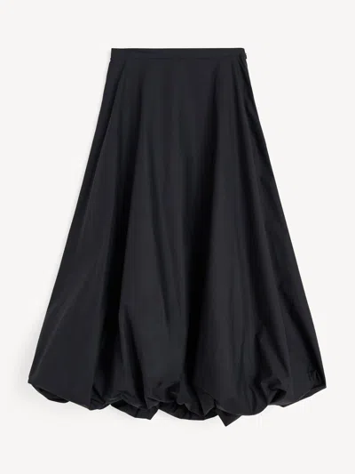 By Malene Birger Aubrey Organic Cotton Bubble Maxi Skirt In Black