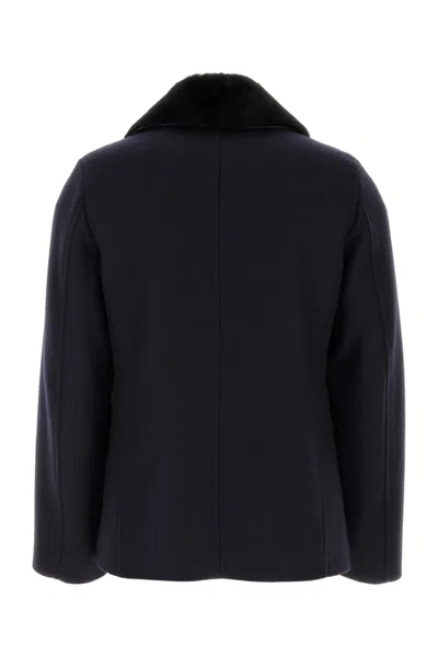 Prada Women's Dark Felt Coat