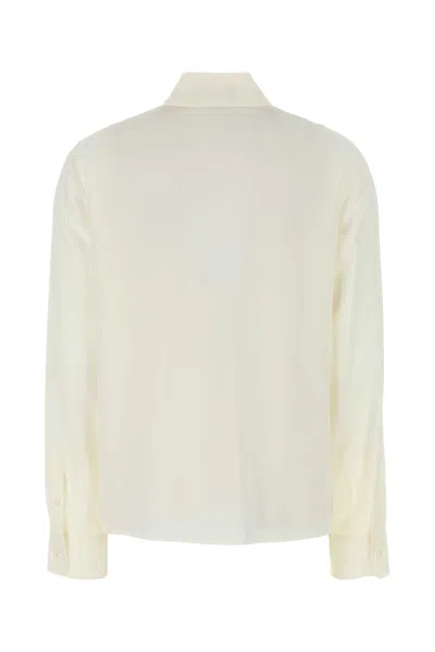Prada Women's Silk Shirt In White