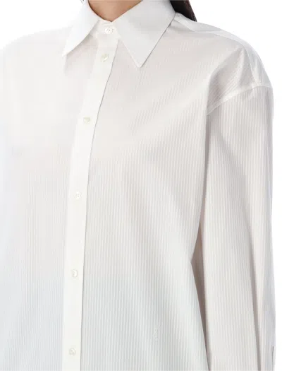 Saint Laurent White Cotton Poplin Cassandre Shirt