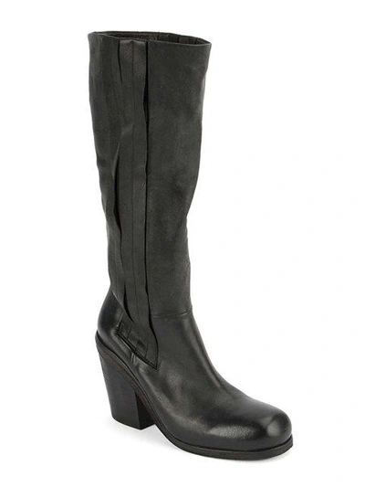 Shop Marsèll Chunky Heel Boots In Black