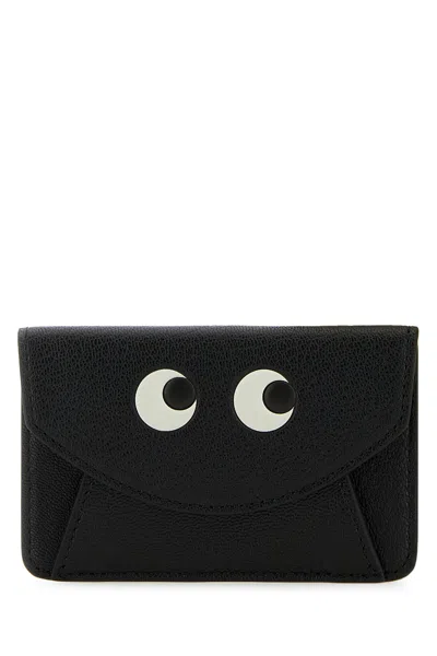 Anya Hindmarch Women Black Leather Card Holder