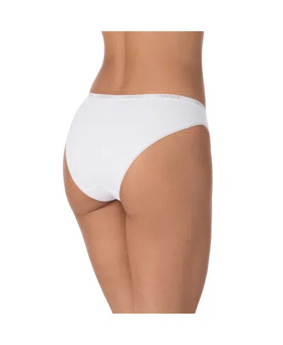 Dkny Women's Cotton Modal Thong 3 Pack- Dk8461p3 In White