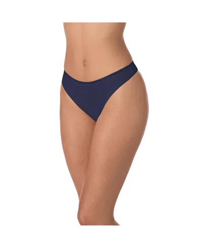 Dkny Women's Cotton Modal Thong 3 Pack- Dk8461p3 In Yellow