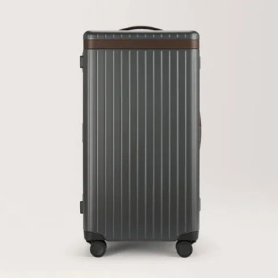 Carl Friedrik Trunk Luggage - Hard Case In Polycarbonate And Aluminium - Gray / Dark Brown