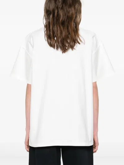 Maison Margiela Inverted Design Cotton Shirt In White