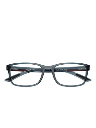 Prada Rectangle-frame Glasses In Gray