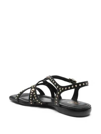 Ash Ruby Black Flat Sandal